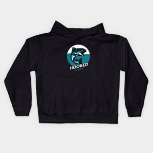 Hooked on a Reeling Funny Fishing Kids Hoodie